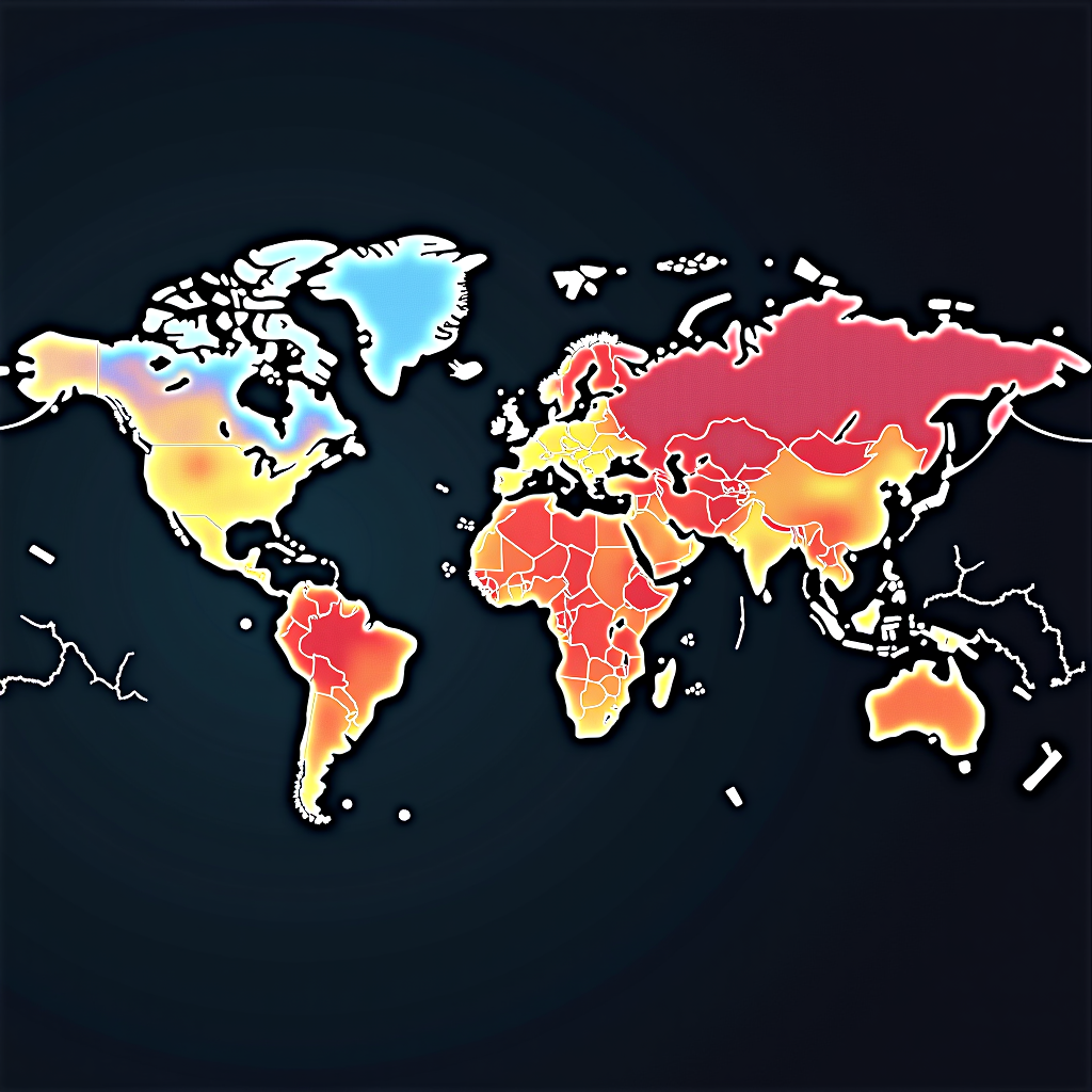 NLP sentiment heatmap showing bullish and bearish signals from global news and social media feeds